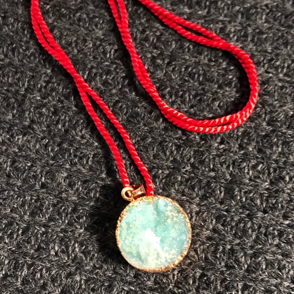 SALE❗️Artisen Turquoise Gold Plated Necklace - Picture 3 of 4